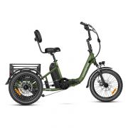 Addmotor Citytri E-310 folding electric trike in army green