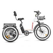 Addmotor Grandtan M-340 fat tire electric trike in pearl white