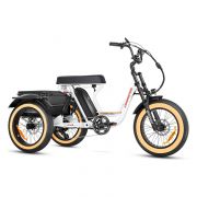 Addmotor Soletri II M-366X full-suspension electric trike in pearl white