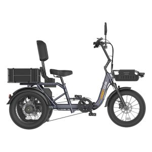 Meet One Breeze 2.0 folding electric trike in gray