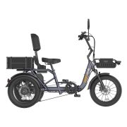 Meet One Breeze Pro 2.0 fat tire electric trike in gray