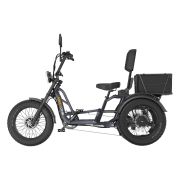 Meet One Tour 2.0 dual motor electric trike in gray