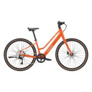 Velotric Tempo lightweight city ebike, Mid-Step, in Sunset Tangerine